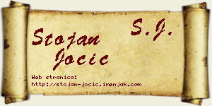 Stojan Jocić vizit kartica